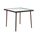 Rocking Chairs Table Set Outdoor Setting Wicker Recliner Patio Furniture Brown