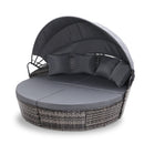 Outdoor Lounge Setting Patio Furniture Sofa Wicker Garden Rattan Set Day Bed Grey
