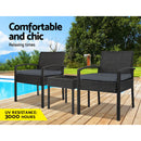 3-piece Outdoor Set - Black