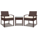 3-piece Outdoor Set - Brown