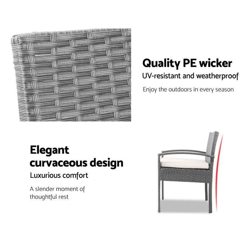 3-piece Outdoor Set - Grey