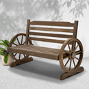 Park Bench Wooden Wagon Chair Outdoor Garden Backyard Lounge Furniture