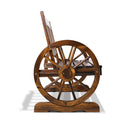 Wooden Wagon Wheel Chair