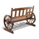 Wooden Wagon Wheel Chair