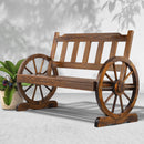 Wooden Wagon Wheel Chair