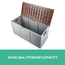 290L Outdoor Storage Box - Brown