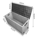 290L Outdoor Storage Box - Black