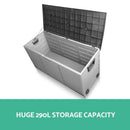 290L Outdoor Storage Box - Black
