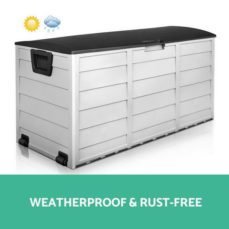 290L Outdoor Storage Box - Black