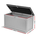 Outdoor Storage Box Bench Seat 190L