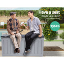 Outdoor Storage Box Bench Seat Lockable 240L