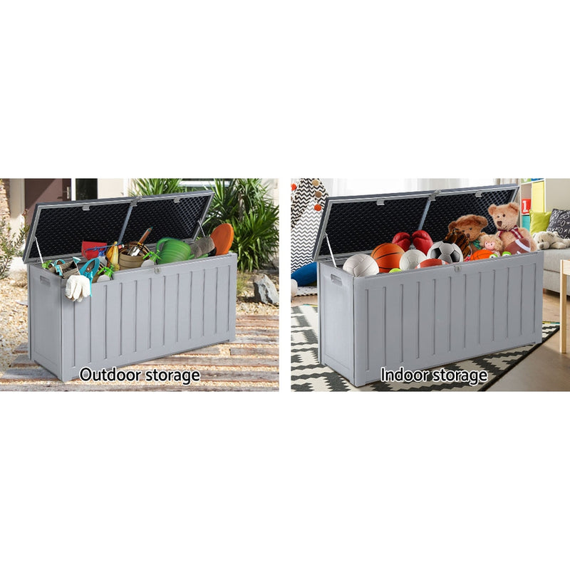Outdoor Storage Box Bench Seat Lockable 240L