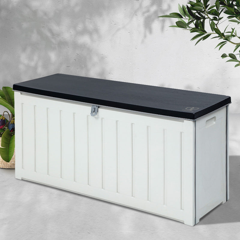 Outdoor Storage Box Bench Seat Lockable 240L