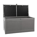 Outdoor Storage Box Container Garden Toy Indoor Tool Chest Sheds 270L Dark Grey