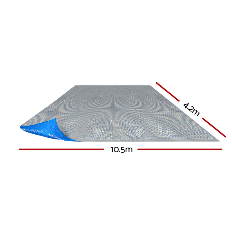 10.5M X 4.2M Solar Swimming Pool Cover - Blue