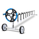 Swimming Pool Cover Roller Reel Adjustable Solar Thermal Blanket Blue