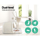 i.Pet Cat Tree 45cm Trees Scratching Post Scratcher Tower Condo House Furniture Wood Beige