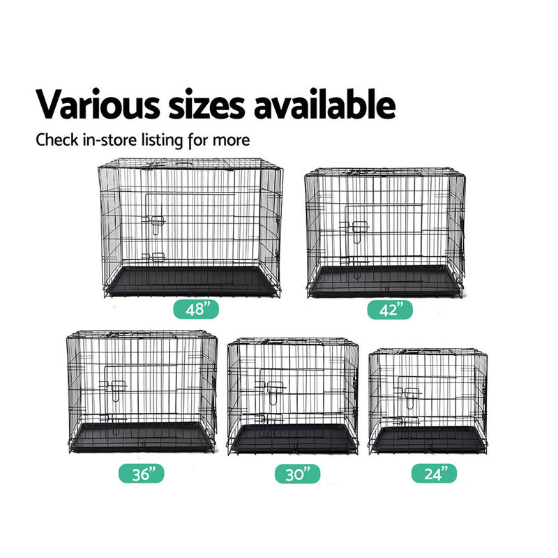 i.Pet 24inch Pet Cage - Black