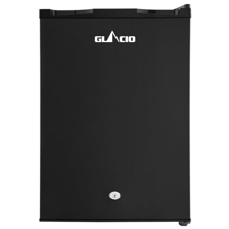 Glacio 80L Portable Fridge Bar Freezer Cooler Upright 12V/24V/240V Caravan 4WD Car Camping Black