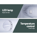 Glacio 90L Portable Fridge Bar Freezer Cooler Upright 12V/24V/240V Caravan Car Silver