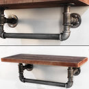 Display Shelves Wall Shelves Floating Bookshelf DIY Pipe Shelf Rustic Brackets Industrial