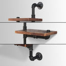 Display Shelves Bookshelf Pipe Shelf Rustic Industrial Floating Wall Shelves DIY Brackets