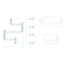 Display Shelves Rustic Bookshelf Industrial DIY Pipe Shelf Wall Brackets