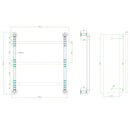 Display Wall Shelves Industrial DIY Pipe Shelf Brackets Rustic Bookshelf