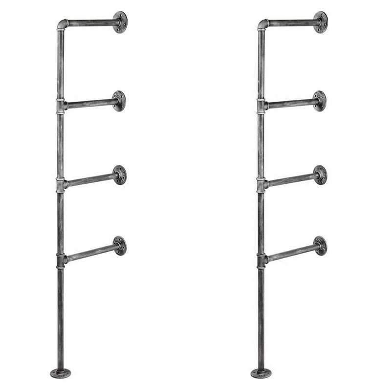 Wall Shelves Display Bookshelf Industrial DIY Pipe Shelf Rustic Brackets