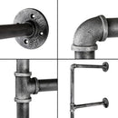 Wall Shelves Display Bookshelf Industrial DIY Pipe Shelf Rustic Brackets