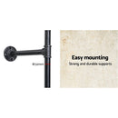 Wall Display Shelves Industrial Bookshelf DIY Pipe Shelf Rustic Brackets