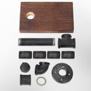 1X Wall Shelves Paper Holder Industrial Pipe Shelf DIY Vintage Brackets