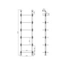 Rustic Wall Shelves Display Bookshelf Industrial DIY Pipe Shelf Brackets