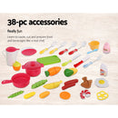 Keezi Kids Kitchen and Trolley Playset - Red