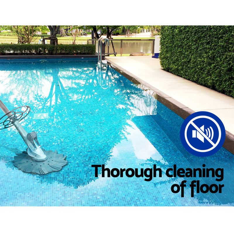 10m Swimming Pool Hose Cleaner - Grey