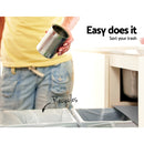 2x20L Pull Out Bin - Grey