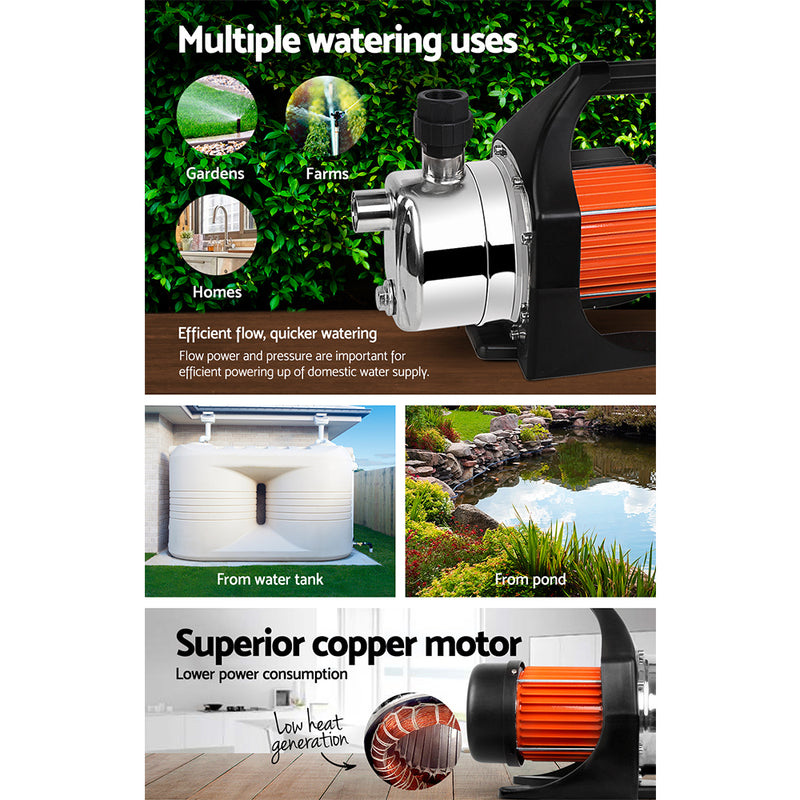 800W Stainless Steel Garden Water Pump