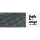 Giselle Bedding Faux Mink Quilt Comforter Throw Blanket Doona Charcoal Queen