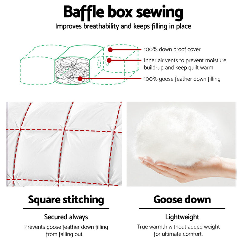 Giselle Bedding Queen Size Goose Down Quilt