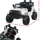 Rigo Kids Ride On Car Electric 12V Car Toys Jeep Battery Remote Control White
