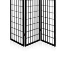 3 Panel Wooden Room Divider - Black