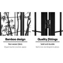 3 Panel Room Divider Screen Privacy Dividers Pine Wood Stand Shoji Bamboo Black White