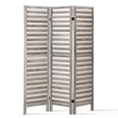 Room Divider Privacy Screen Foldable Partition Stand 3 Panel Grey