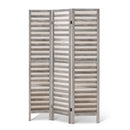 Room Divider Privacy Screen Foldable Partition Stand 3 Panel Grey