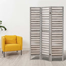 Room Divider Privacy Screen Foldable Partition Stand 3 Panel Grey