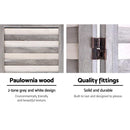 8 Panel Room Divider Screen Privacy Wood Dividers Timber Stand Grey
