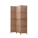 3 Panel Room Divider Screen Privacy Rattan Dividers Stand Fold Natural