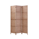 3 Panel Room Divider Screen Privacy Rattan Dividers Stand Fold Natural