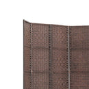 6 Panel Room Divider - Brown
