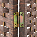 6 Panel Room Divider - Brown